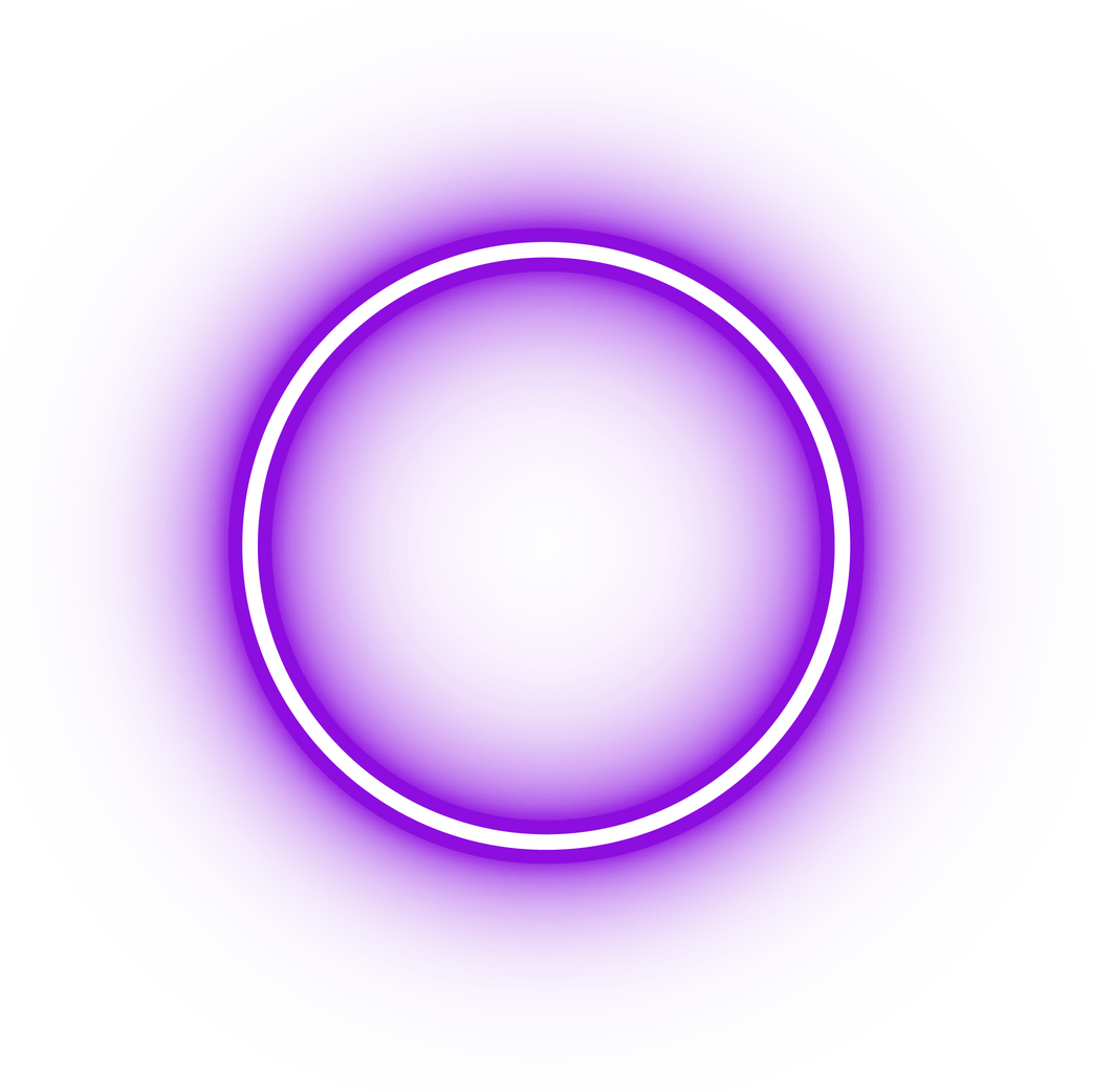 Neon purple circle icon